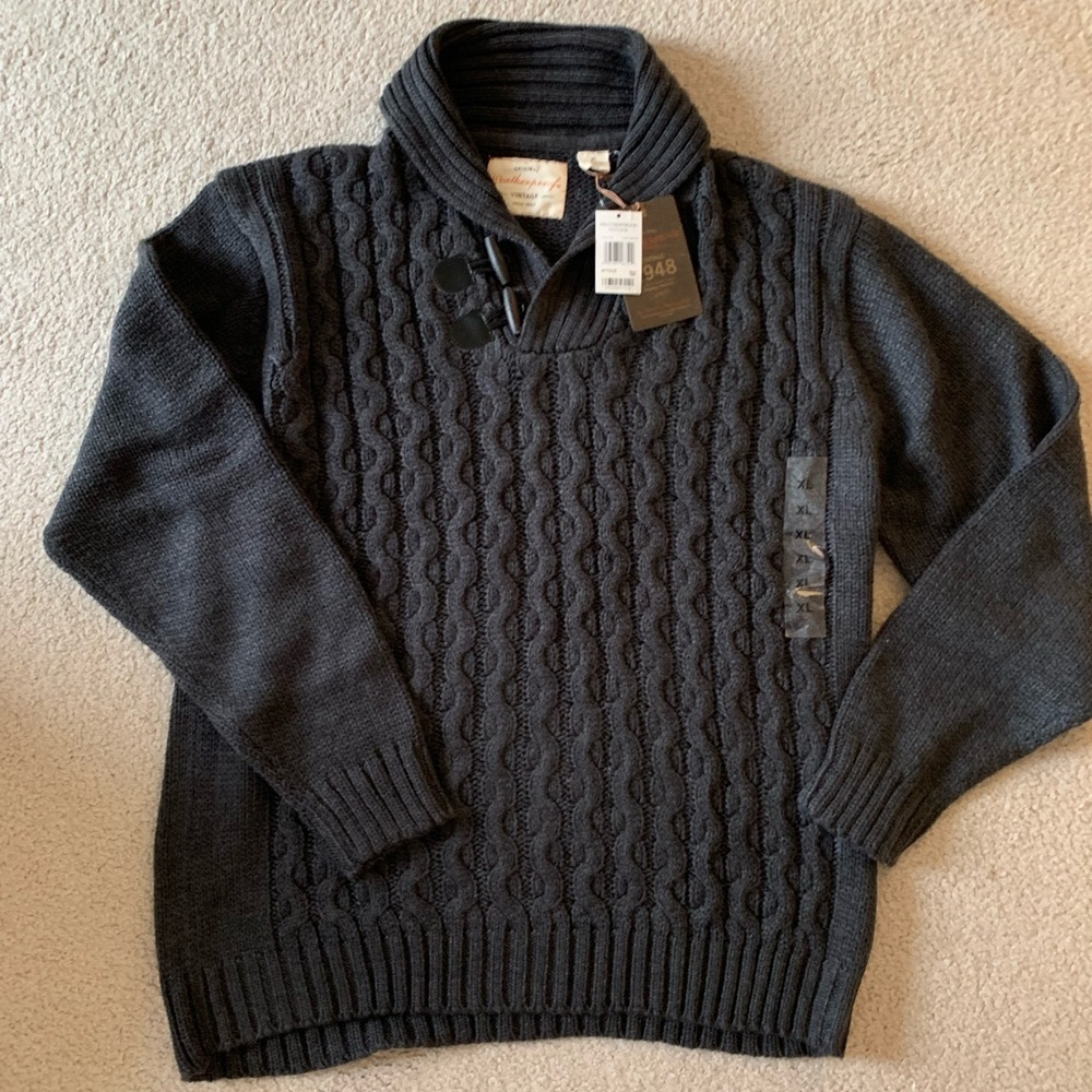 Weatherproof Black/Charcoal Sweater